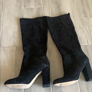 Sam Edelman knee high suede black boots
